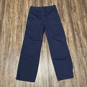 Levi's Utility Pants Women's 27 Navy Blue Cargo High Rise Baggy Outdoor Wear